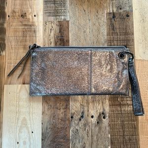 HOBO Clutch Wristlet Sparkly Taupe